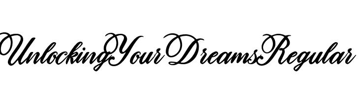 Unlocking Your Dreams Regular  les polices de caractères gratuit tlcharger