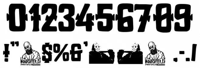 Unlucky Days フォント その他の文字