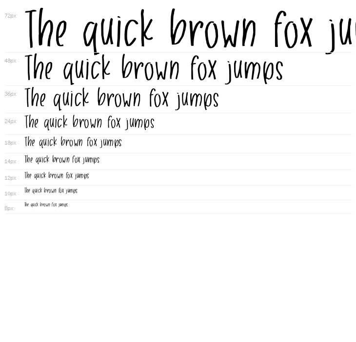 Unlucky Handwriting Waterfall