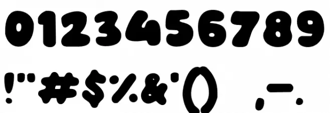 Unlucky Man Font OTHER CHARS