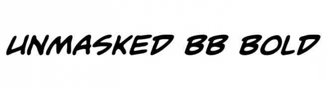 Unmasked BB Bold  Descarca Fonturi Gratis