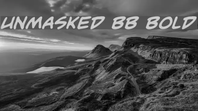 Unmasked BB Bold Font examples