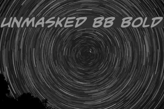 Unmasked BB Bold Font examples