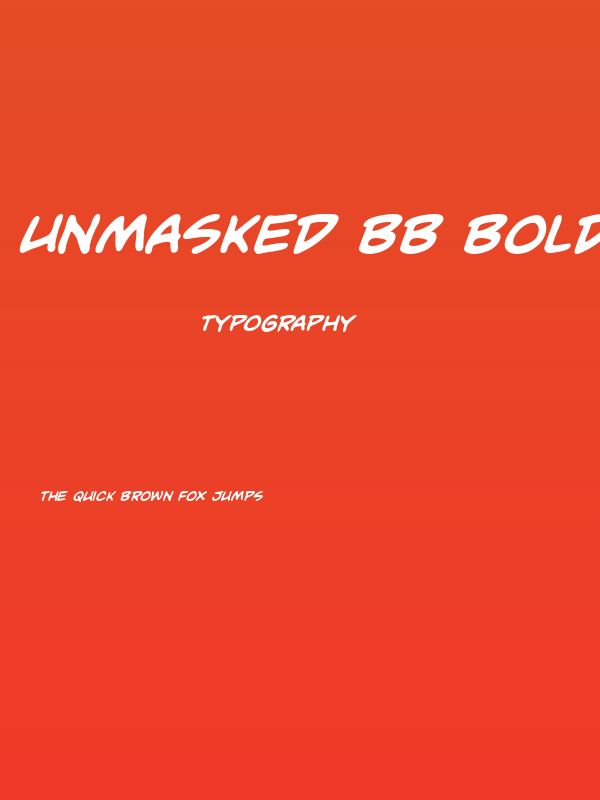 Unmasked BB Bold Poster
