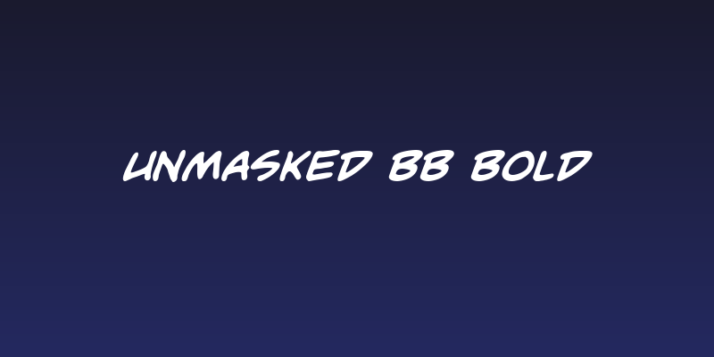 Unmasked BB Bold Social Header