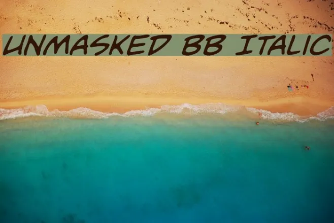 Unmasked BB Italic Example 1