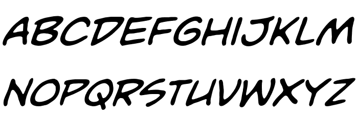 Unmasked BB Italic Font LOWERCASE