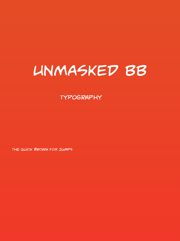 Unmasked BB Poster