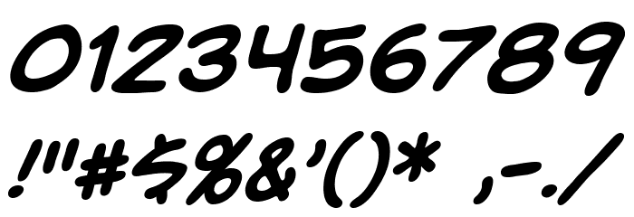 UnmaskedBB-Bold Font OTHER CHARS