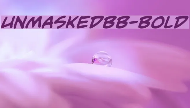UnmaskedBB-Bold Example 1