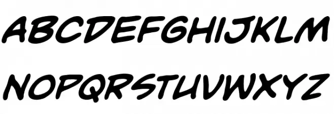 UnmaskedBB-Bold Caratteri MINUSCOLO