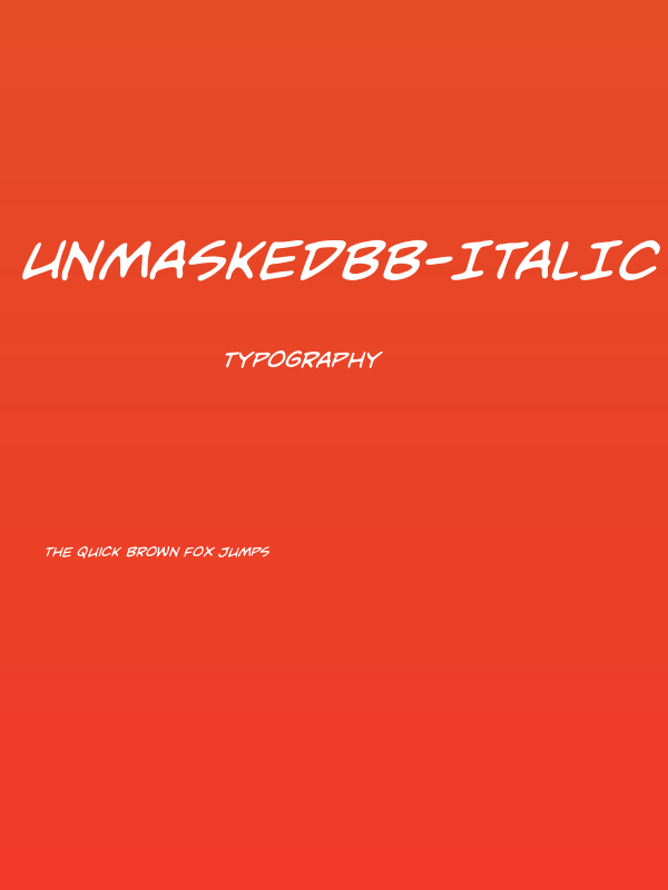 UnmaskedBB-Italic Poster