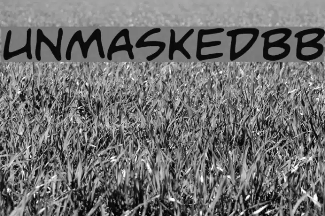 UnmaskedBB Font examples