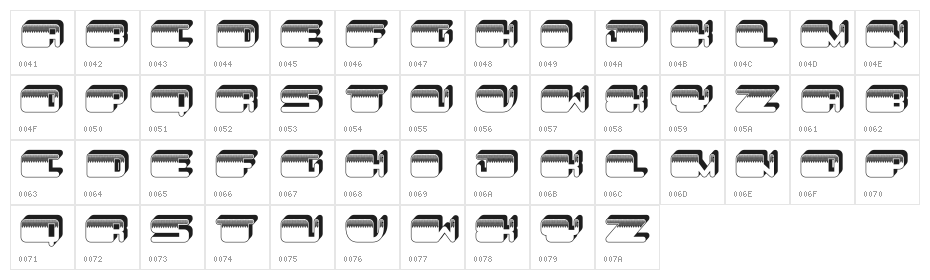 Unmute Gradient Medium Character Map