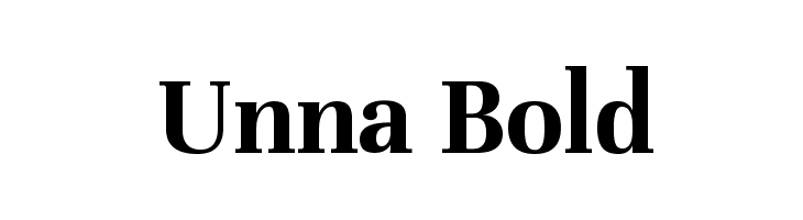 Unna Bold  font caratteri gratis