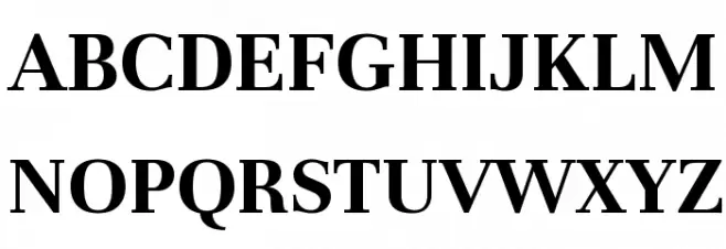 Unna Bold Schriftart Groß