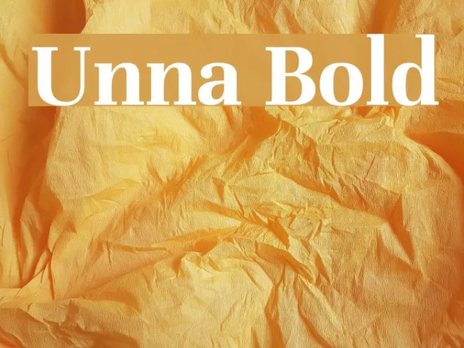 Unna Bold Example 3