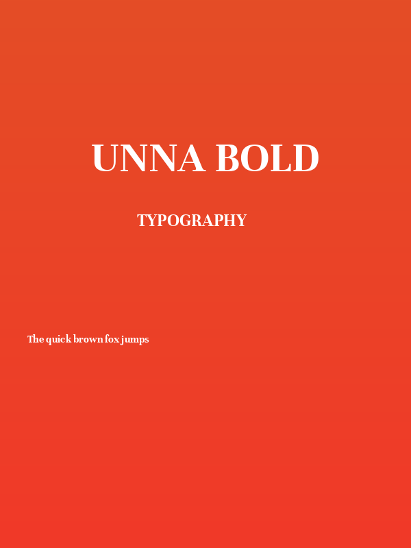 Unna Bold Poster