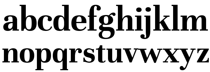 Unna Bold Font LOWERCASE