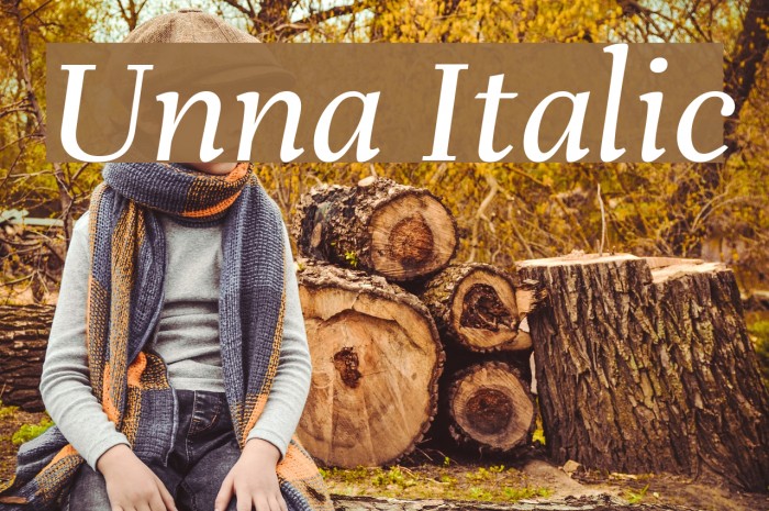 Unna Italic Example 2