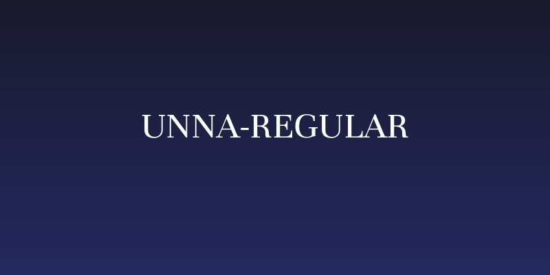 Unna-Regular Social Header