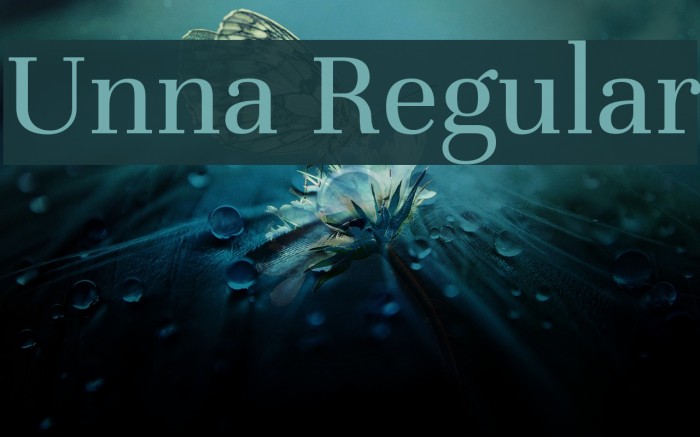 Unna Regular Font examples