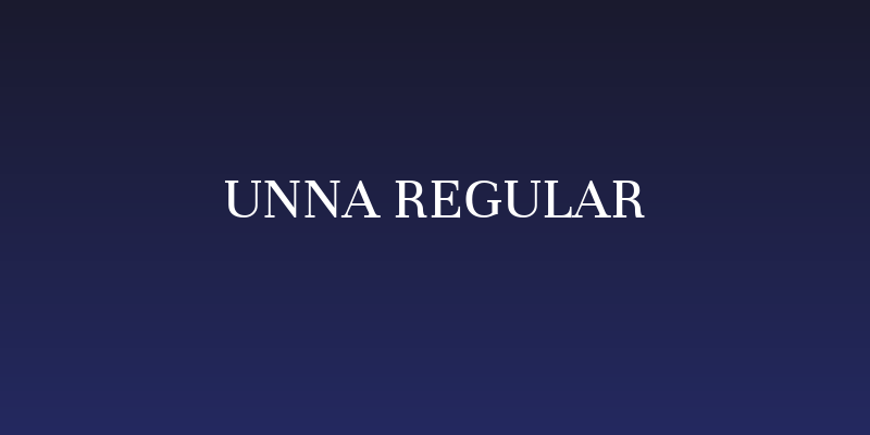 Unna Regular Social Header