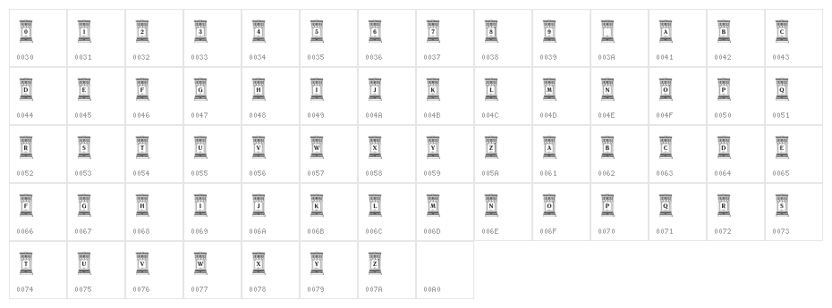 Unnamed Caps Two Character Map