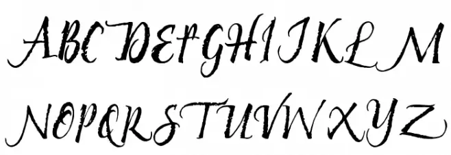 Unnamed Melody Schriftart Groß