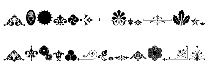 Unnamed Ornaments Series One Fonte MINÚSCULAS