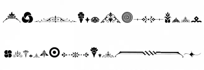 Unnamed Ornaments Series Two फ़ॉन्ट अपरकेस