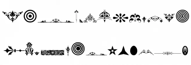 Unnamed Ornaments Series Two फ़ॉन्ट लोअरकेस