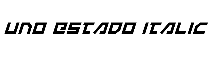 Uno Estado Italic  Free Fonts Download