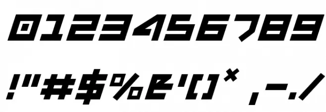 Uno Estado Italic Font OTHER CHARS