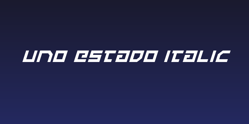 Uno Estado Italic Social Header