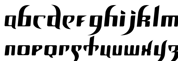 Unofficial BoP Font Font LOWERCASE