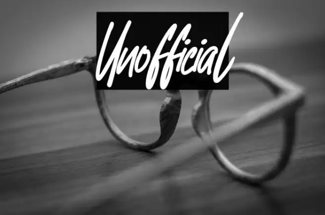 Unofficial Font examples