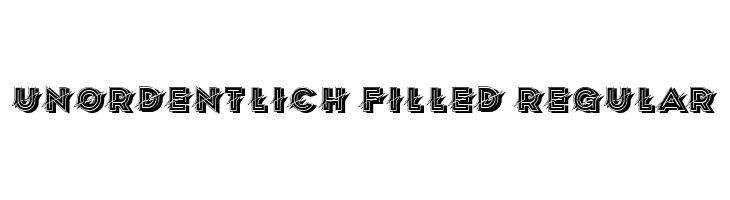 Unordentlich Filled Regular  font caratteri gratis