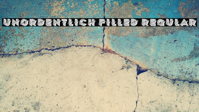 Unordentlich Filled Regular Example 1