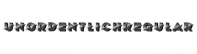 Unordentlich Regular  Descarca Fonturi Gratis