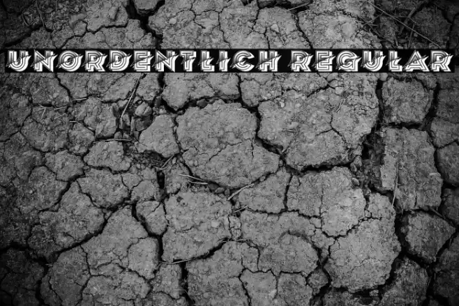 Unordentlich Regular Font examples