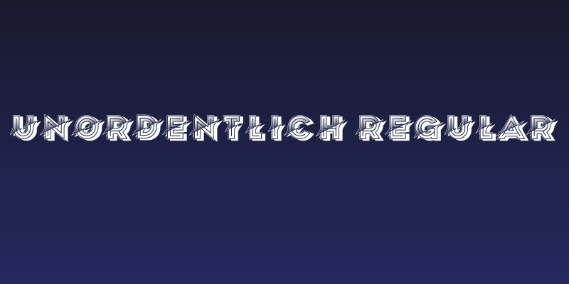 Unordentlich Regular Social Header