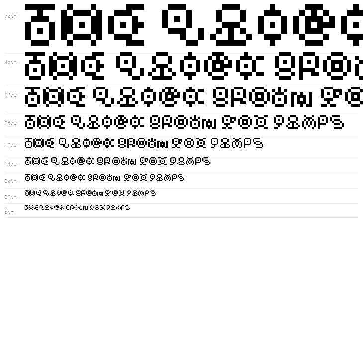 Unown GB Regular Waterfall