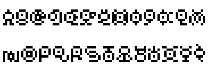 Unown GB Regular Font LOWERCASE