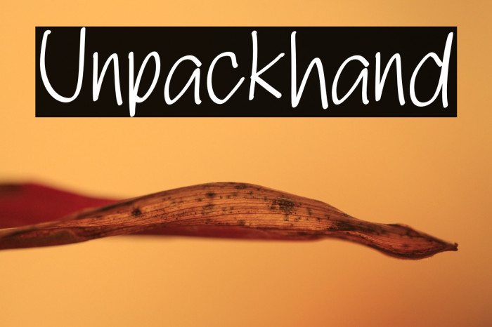 Unpackhand Example 1