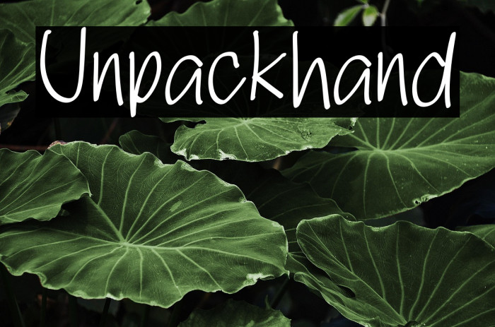 Unpackhand Example 3