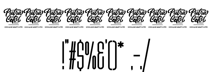 Unpredictable Font OTHER CHARS