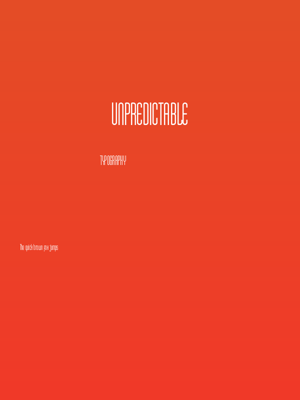 Unpredictable Poster