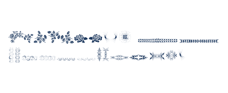 Unpublished Ornaments Two Lowercase