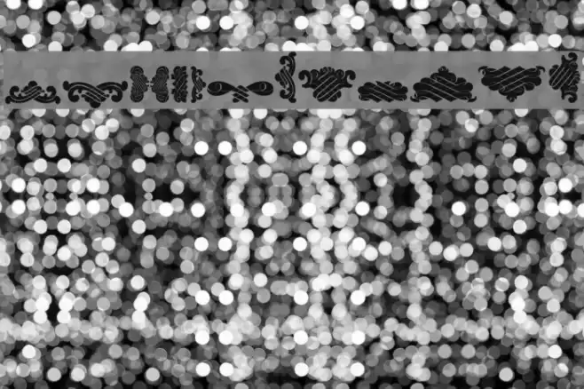 Unpublished Ornaments Font examples